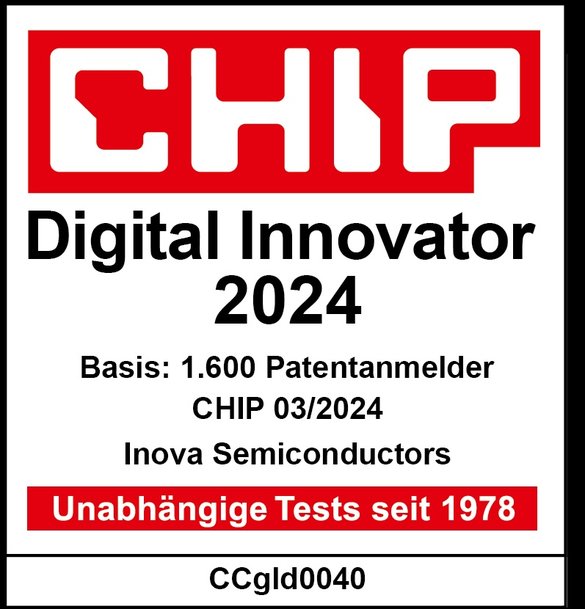 Inova Semiconductors honored as Digital Innovator 2024